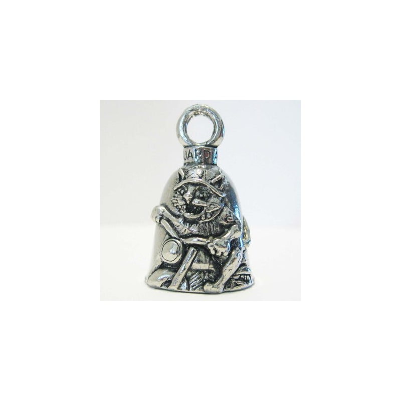 Guardian Biker Cat Motorcycle Biker Luck Gremlin Riding Bell or Key Ring