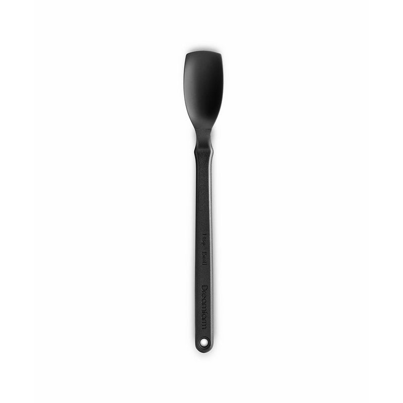 Dreamfarm Mini Supoon - Silicone Jar Scraping Spoon, 1 Teaspoon (Black)