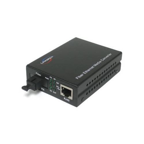 Linkskey 100TX to 100FX Single Fiber WDM Transmitter Single-Mode SC Fiber Converter (LKS-FCS21C-T40)