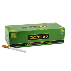 1 Box - 200pc Zen King Size Menthol Cigarette Tubes