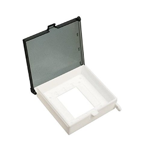 Arlington DBK55C-1 Weatherproof, Non-Metallic Keypad and Thermostat Cover, 5" x 5", Clear, 1-Pack