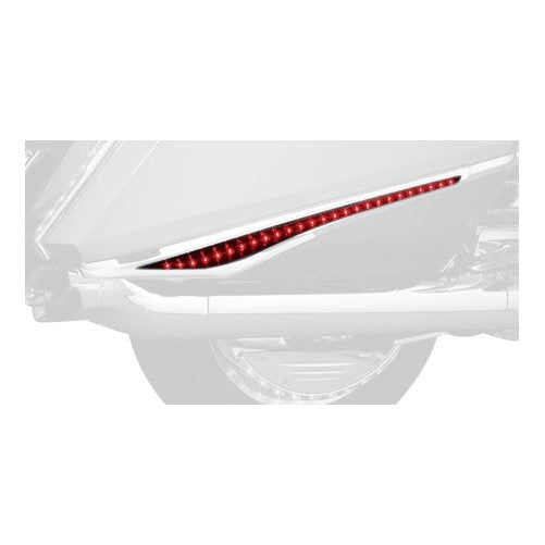 Kuryakyn 3249 Black Saddlebag Accent with LED Light Bar