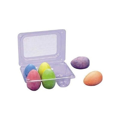 Easter Egg Shaped Sidewalk Chalk, 6 piece