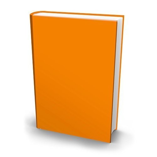 The Original Book Sox: Stretchable Jumbo Fabric Book Cover - Solid Orange