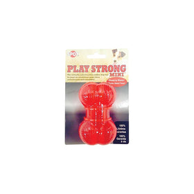Ethical Pets 54099 Play Strong Rubber Bone, 3.5", Red