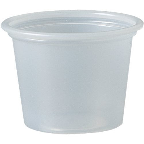 Sold Individually Solo Plastic 1. 0 oz Clear Portion Container for Food, Beverages, Crafts (Pack of 250)