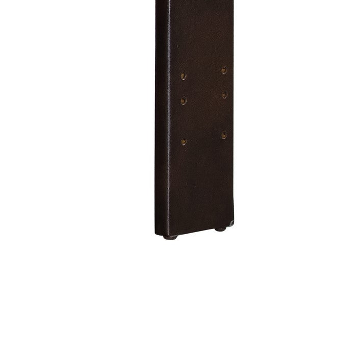 Leatherette Queen and Full Size Headboard with Tufted Details, Brown
