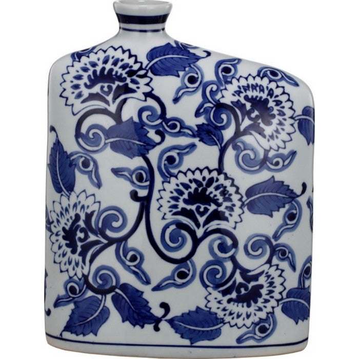Flower Designed Flask Shape Vase