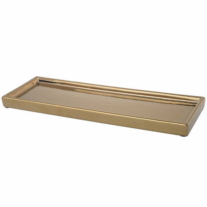 Stylish Plate, Matt Gold Finish