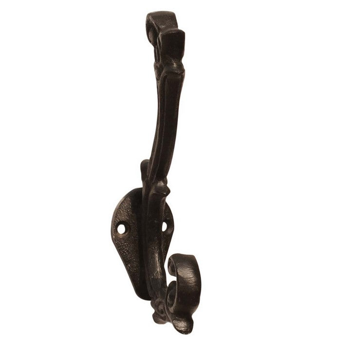 Handmade Vintage Style Coat and Hat Wall Hook In Wrought Iron Benzara Brand