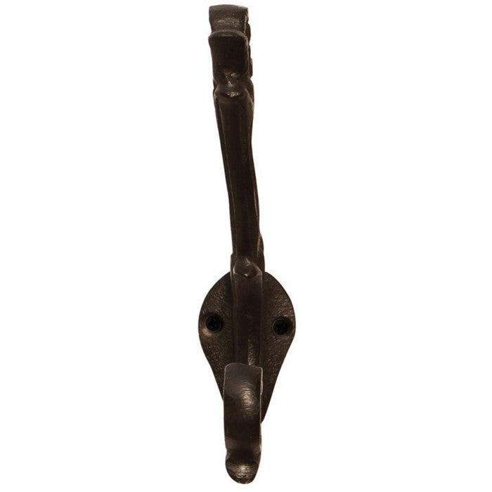 Handmade Vintage Style Coat and Hat Wall Hook In Wrought Iron Benzara Brand