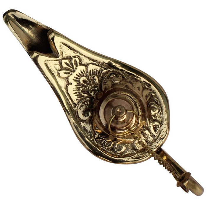 Handmade Vintage Look Aladdin Lamp Sculpture In Brass With Gold Finish By Benzara