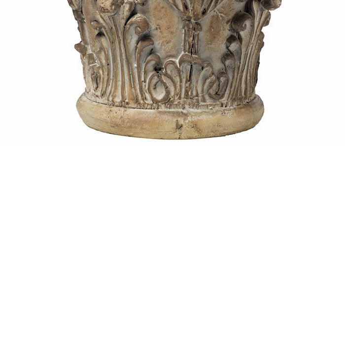 Aesthetic ResinDecorative Pedestal, Brown