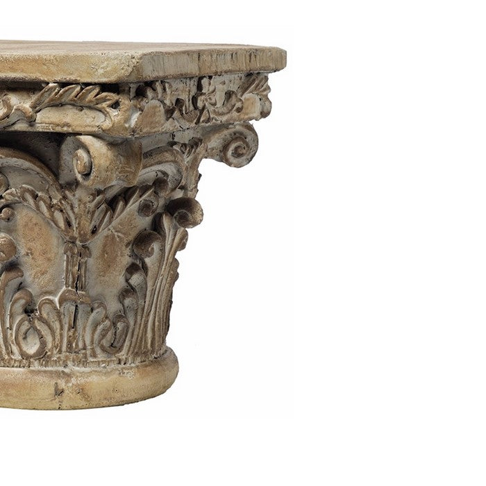 Aesthetic ResinDecorative Pedestal, Brown