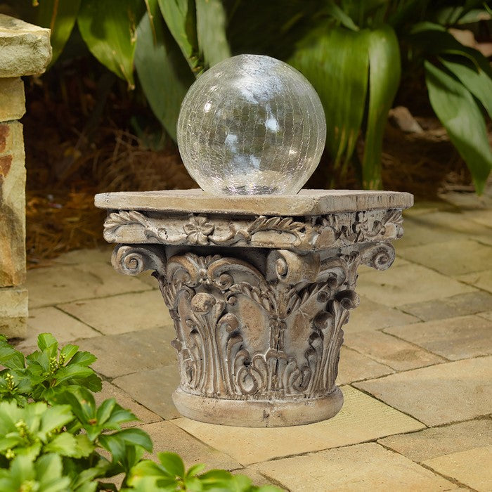 Aesthetic ResinDecorative Pedestal, Brown