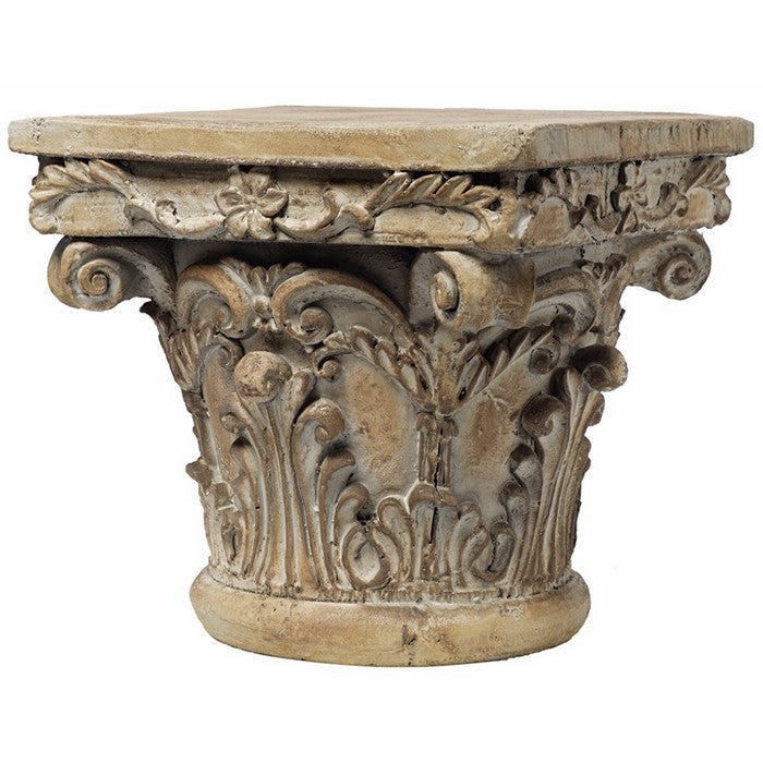 Aesthetic ResinDecorative Pedestal, Brown