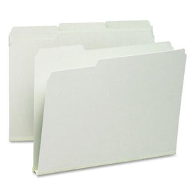 Smead 13230 Recycled Folder, One Inch Expansion, 1/3 Top Tab, Letter, Gray Green (Box of 25)