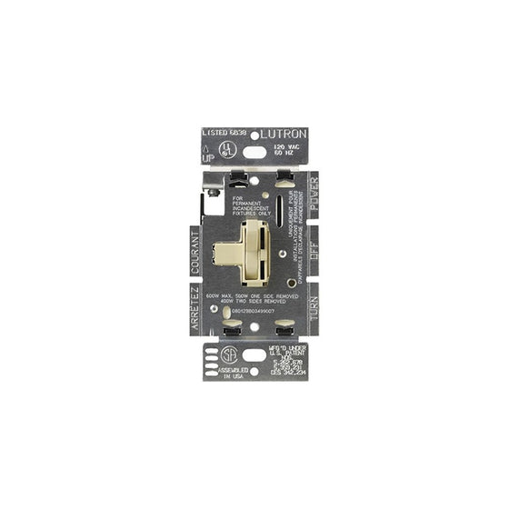 Lutron TG603PH-IV Electronics Toggler Preset 3-Way Dimmer, Ivory