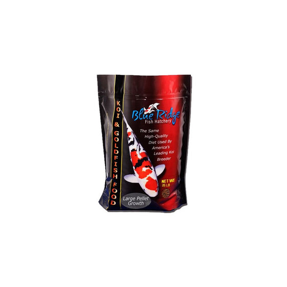 Blue Ridge Large Growth Pellet Koi Fish Food 25 lb