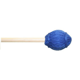 Mike Balter 13R Ensemble Series Medium Marimba Mallets with Rattan Handles, Blue