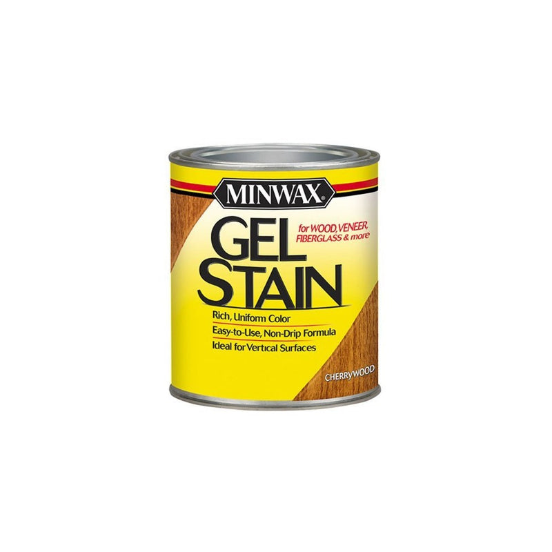 Minwax 260704444 Interior Wood Gel Stain, 1/2 pint,Cherry, 1/2/ Pint