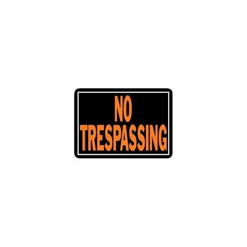 No Trespassing Sign, Aluminum 9.25"H x 14"W (804)