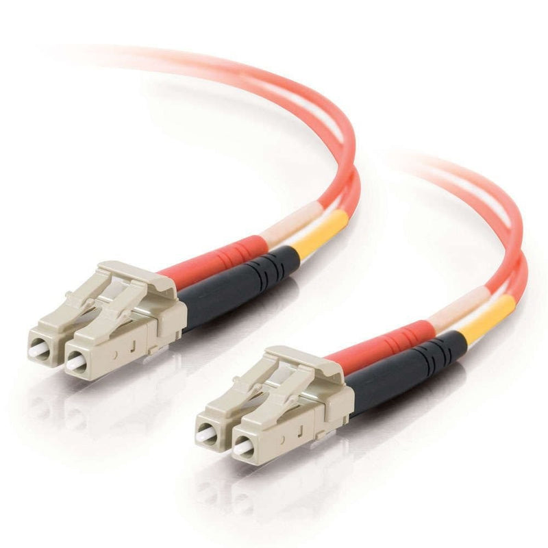 C2G/Cables to Go 33172 LC-LC 62.5/125 OM1 Duplex Multimode PVC Fiber Optic Cable, Orange (3.3 Feet, 1 Meter)