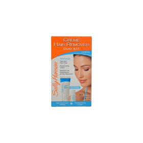 Sally Hansen Cream Hair Remover Kit, Mess-Free Lotion Formula Removes Unwanted Hair of the Face and Body, No Strips, No Applicators, Use on Face Eyebrows Lip Chin Legs Bikini Area Arms Underarms Legs