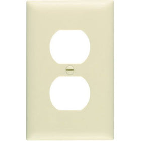 Legrand - Pass & Seymour SP8IUCC100 Smooth Wall Plate Single Gang Duplex Easy Install, Ivory
