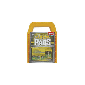 Camco RV Stabilizing Jack Pads, Helps Prevent Jacks From Sinking, 6.5 Inch x 9 Inch Pad - 4 pack (44595)