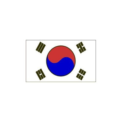 South Korea 3ft x 5ft Printed Polyester Flag