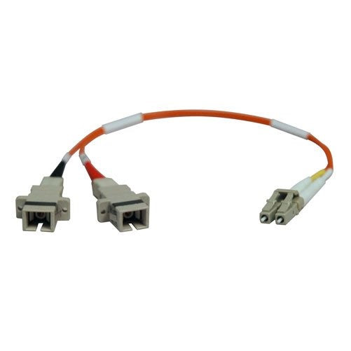 Tripp Lite Duplex Multimode 50/125 Fiber Adapter (LC-SC M/F) 0.3M (1-ft.)(N458-001-50)