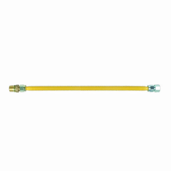 BrassCraft CSSC12E-24 P 5/8-Inch Outer Diameter Safety Plus Gas Appliance Connector with Excess Flow Valve