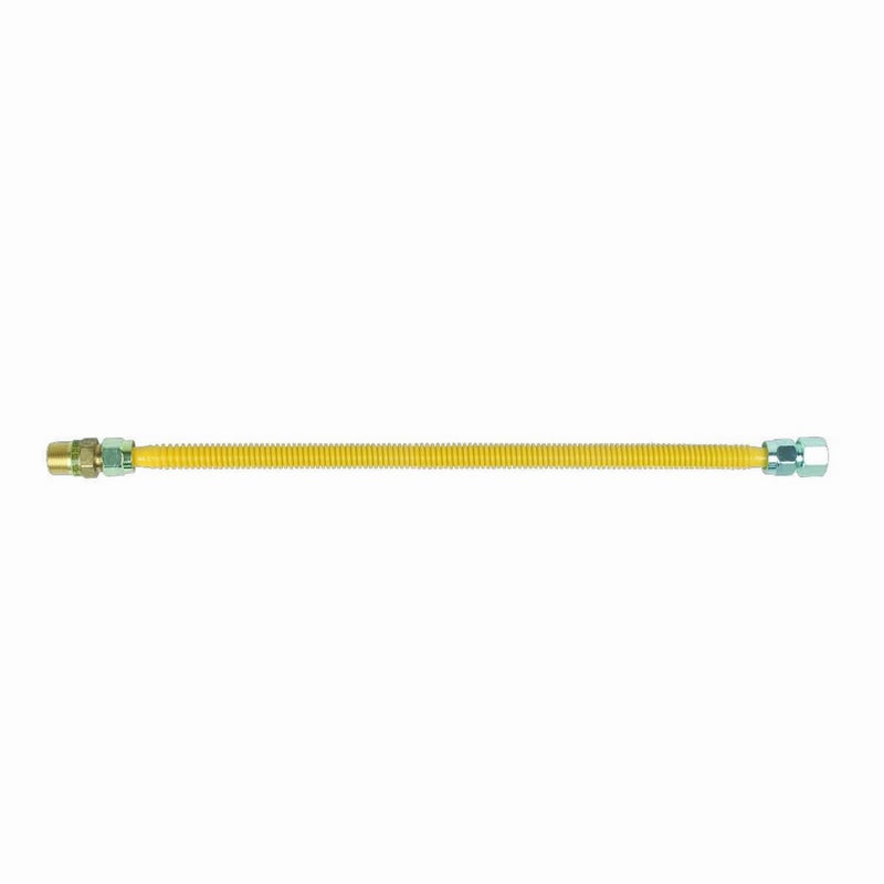 BrassCraft CSSC12E-24 P 5/8-Inch Outer Diameter Safety Plus Gas Appliance Connector with Excess Flow Valve