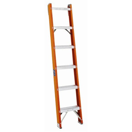 Louisville Ladder FH1005 300-Pound Duty Rating Fiberglass Shelf Ladder, 5-Foot