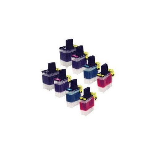 GenericUnknown Compatible Ink Cartridge Replacement for Brother LC41 ( Black,Cyan,Magenta,Yellow , 8-Pack )
