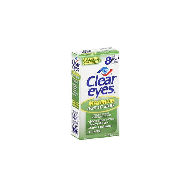 Clear Eyes Itchy Eye Relief Eye Drops-0.5 oz