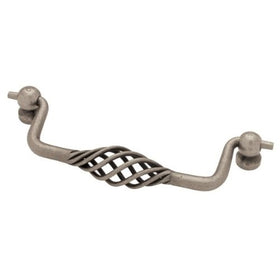 Liberty P0527A-AP-C 128mm Birdcage Bail Kitchen Cabinet Hardware Drawer Handle Pull, Pewter