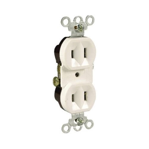 PASS & SEYMOUR 4025WCC20 15A White Duplex Outlet