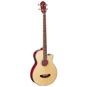 Oscar Schmidt OB100 Acoustic-Electric Bass with Gig Bag - Natural