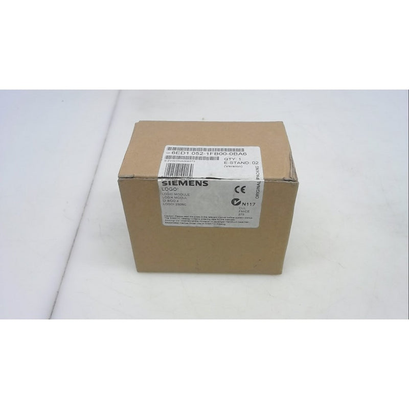SIEMENS 6ED1 052-1FB00-0BA6 LOGIC MODULE, LOGO 230RC, 230VAC/VDC, 10A