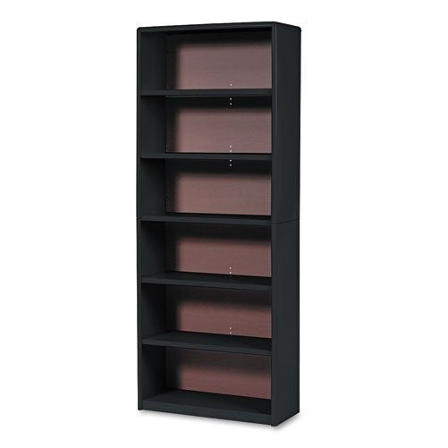 Safco Products 7174BL ValueMate Economy Bookcase, 6-Shelf, Black