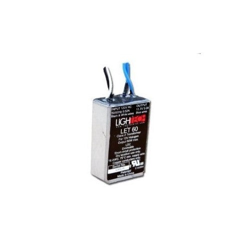 LighTech LET-60 Electrical Transformer, 12V 60W Electronic Dimmable