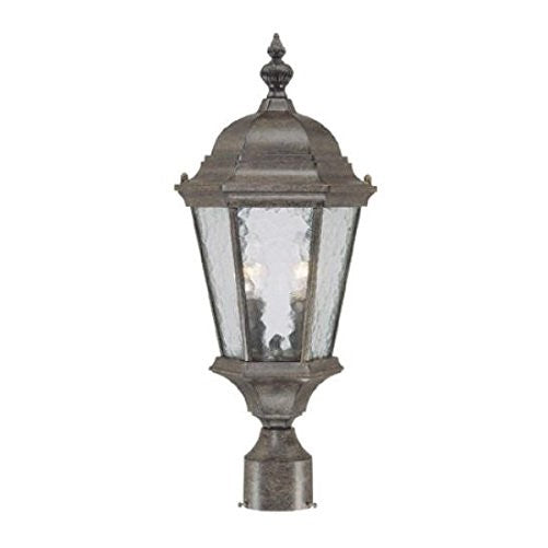 Acclaim 5517BC Telfair Collection 2-Light Post Mount Outdoor Light Fixture, Black Coral