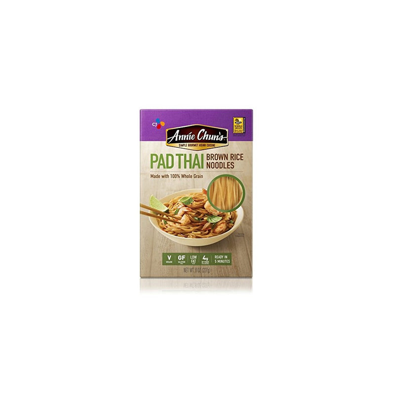 Annie Chun's Gluten-Free Brown Rice Noodles, Pad Thai, Vegan, 8-oz (Pack of 6)
