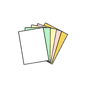 100 Sets of 5 Part NCR Carbonless Paper, Letter Size 01942 (8-1/2" x 11") 500 Sheets, Reverse Collated