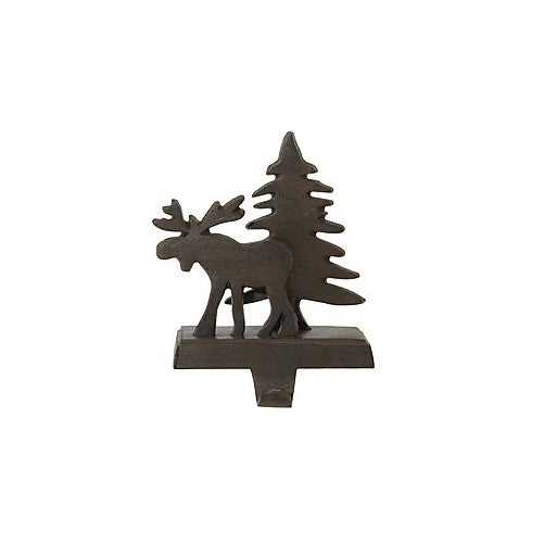 Park Designs Moose and Tree Stocking Holder - Iron Finish