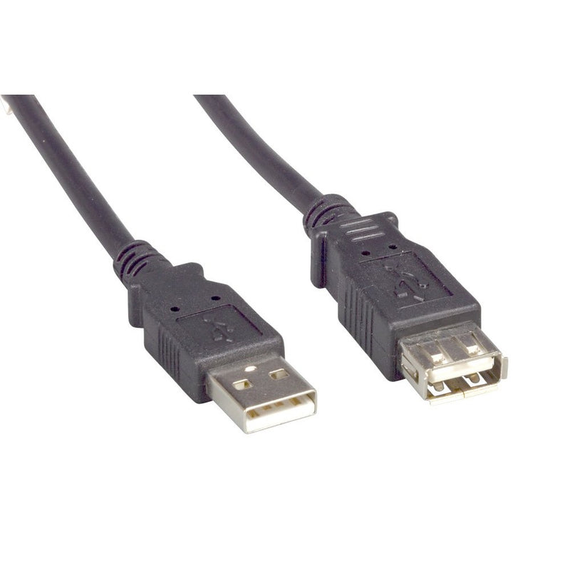 Cablelera 15' USB A/A M/F Cable, Black (ZCCCDKMF-15)