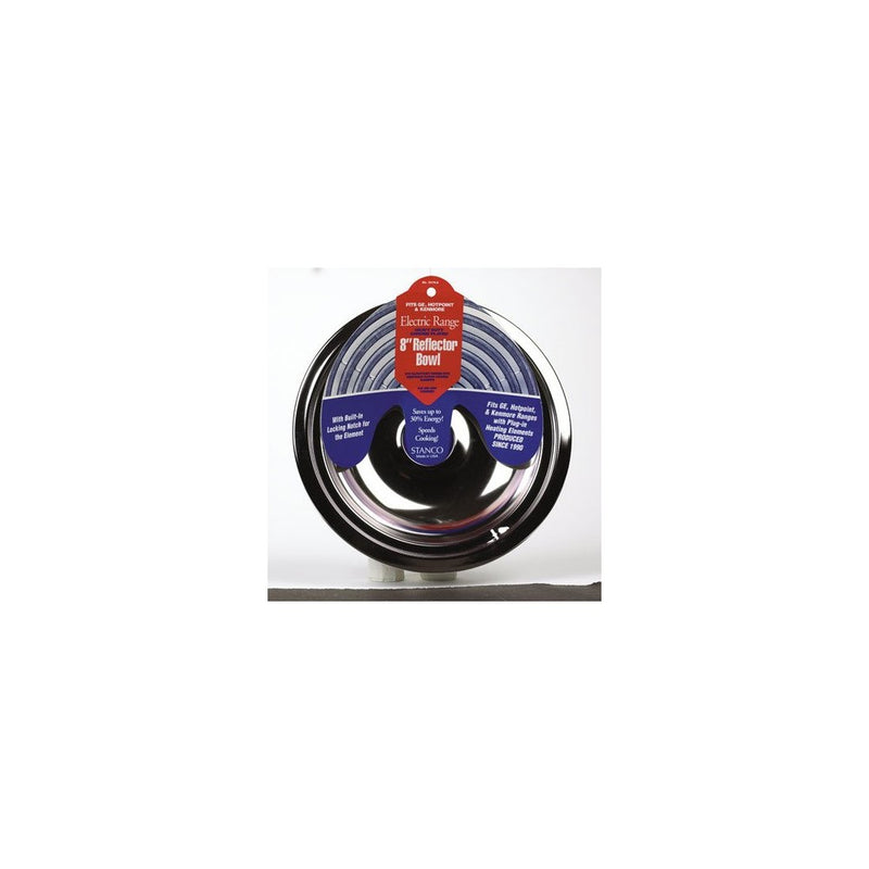 Stanco 5076-8 8-Inch Locking Notch Bowl, Chrome