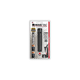 Maglite Mag-Tac LED 2-Cell CR123 Flashlight - Plain-Bezel, Matte Black